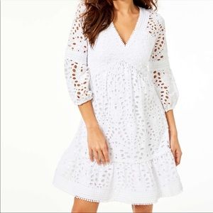 Lilly Pulitzer Lucinda White Dress sz 4 NWT